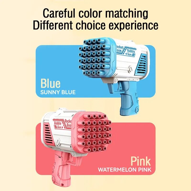 30+ Holes Bubble Machine Toy Electric Bubble Gun Blowing Children Outdoor Activities