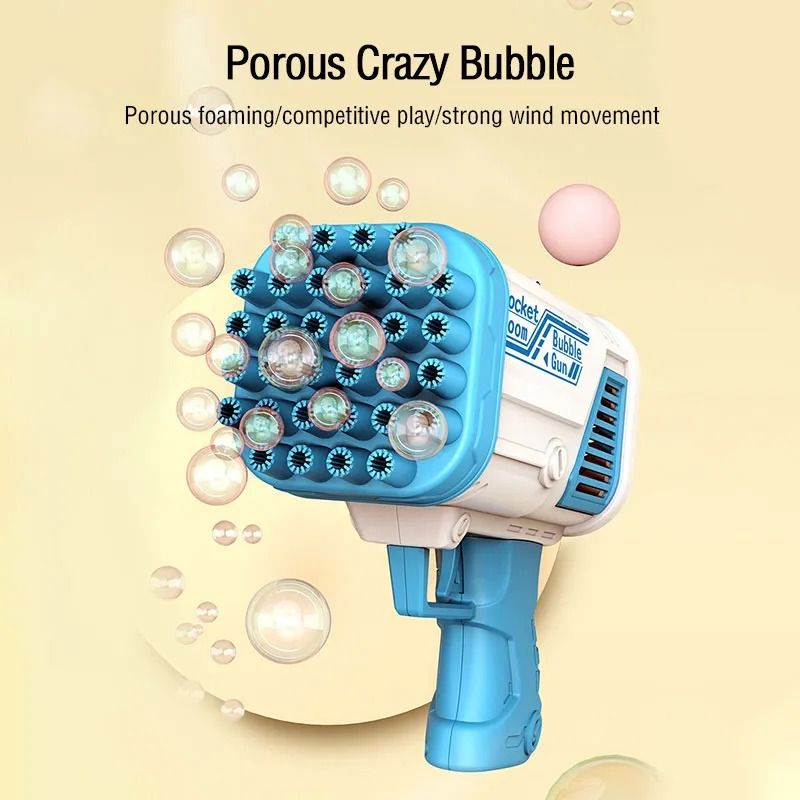 30+ Holes Bubble Machine Toy Electric Bubble Gun Blowing Children Outdoor Activities