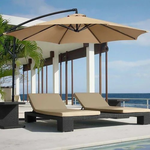 Patio Umbrella Cover Cloth 2.7-3m, Polyester Replacement Canvas, 6 Ribs 8 Ribs Outdoor Table Umbrella Canopy Sun Shade Cover Replacement Cloth For Umbrella