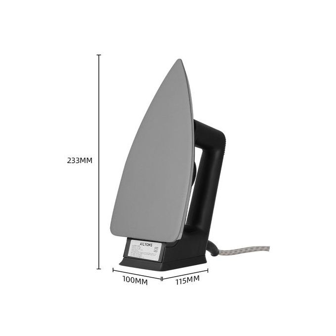 AILYONS 1000W Non-Stick Stainless Steel Dry Electric Iron Box