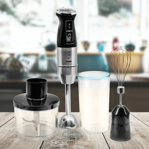 Electric Multifunctional 4-in-1 Hand Blender Mixer and Chopper Set