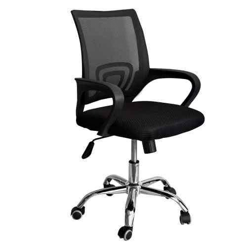 Mid Back Mesh Ergonomic Office Chair with Lumbar Support and Armrests