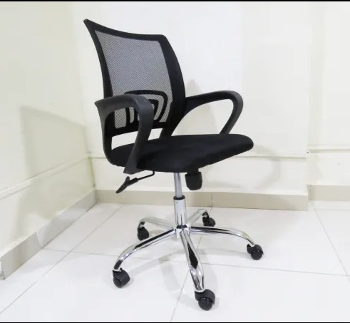 Mid Back Mesh Ergonomic Office Chair with Lumbar Support and Armrests