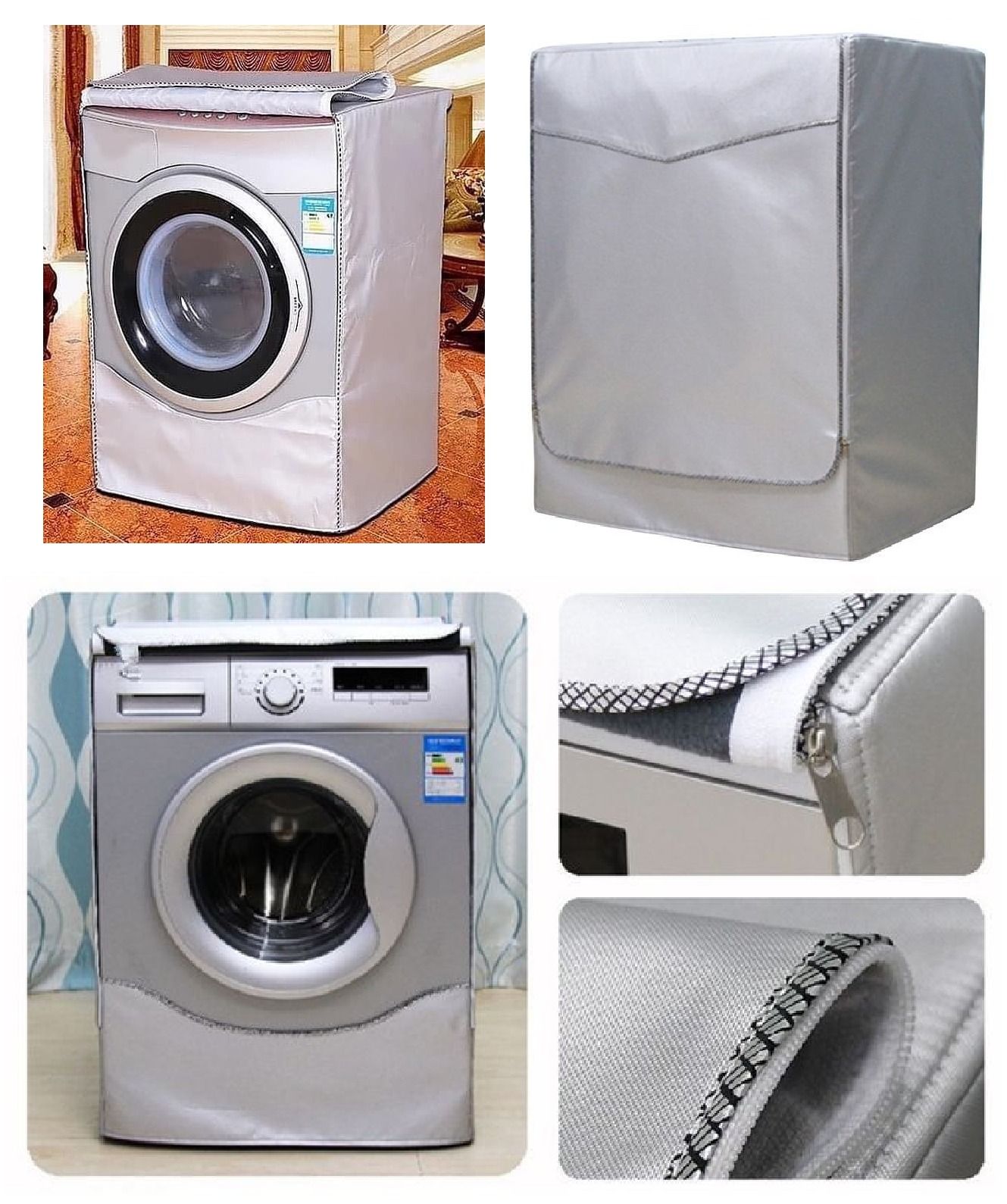 Front Load - Dust Protection Washing Machine Cover Durable Cover Supports Machine upto 10KG