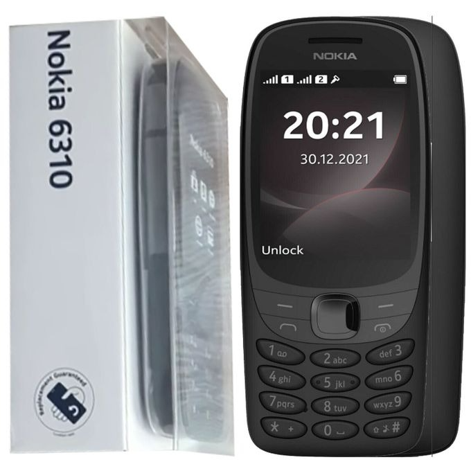 Nokia 6310 (2021) Smartphone 2.8 Inch Screen Dual SIM Phone 2G Call Rear Camera 0.5MP Shock Resistant and Durable Super Strong Battery