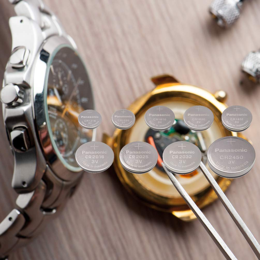 Panasonic Lithium (CR1220, CR1620, CR1632, CR2016, CR2025, CR2032, CR2450, CR1616) Coin Battery 3V - Long-Lasting Power for Keyless Entry Fobs, Toys, and More with Japan Technology