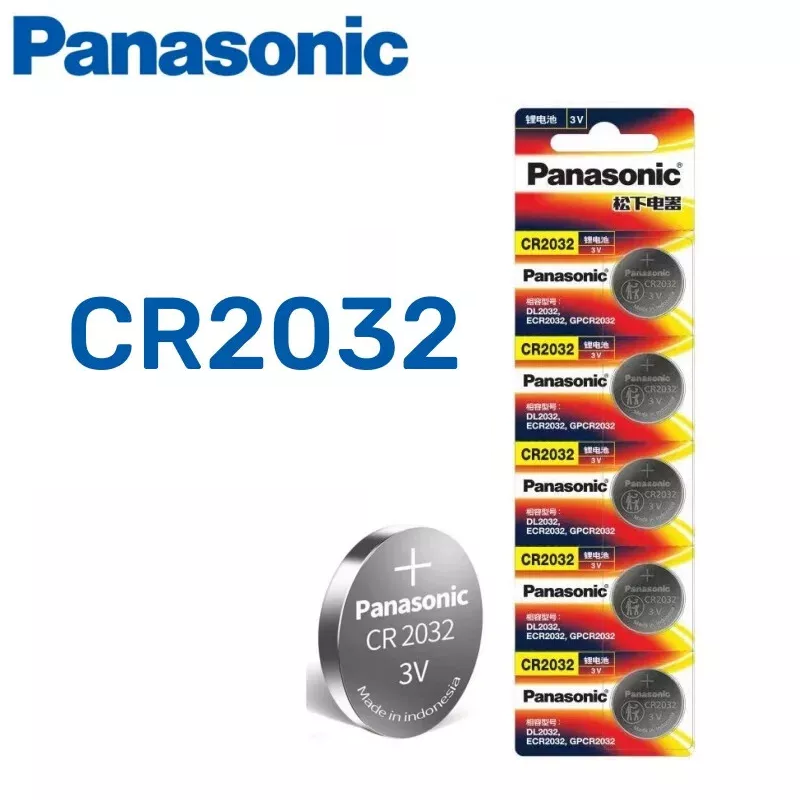 Panasonic Lithium (CR1220, CR1620, CR1632, CR2016, CR2025, CR2032, CR2450, CR1616) Coin Battery 3V - Long-Lasting Power for Keyless Entry Fobs, Toys, and More with Japan Technology