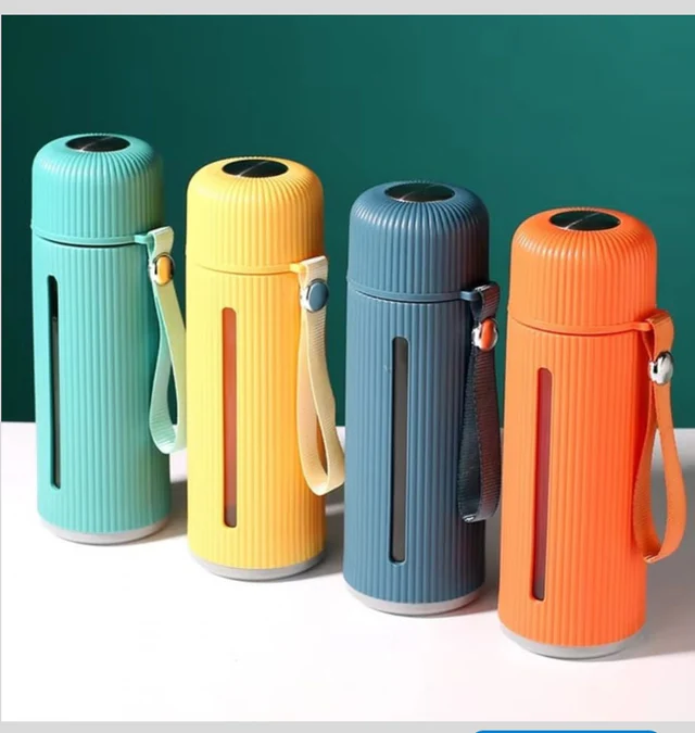 High Quality Portable 500ml Borosilicate Glass Water Travel Bottle | Leak-Proof Water Bottle