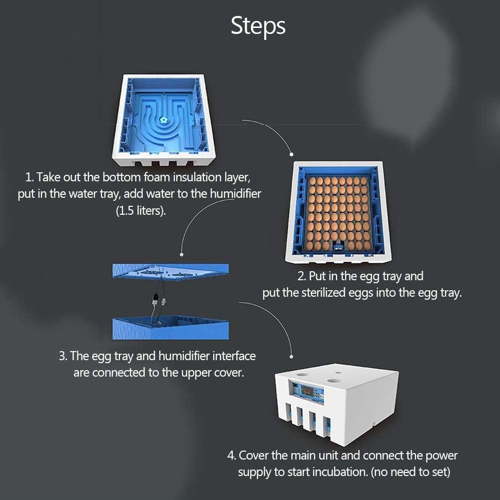 Best price for AC/DC Egg Incubator 64 Digital Eggs Poultry Hatcher ...