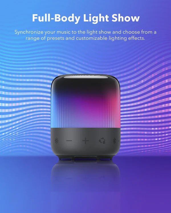 Anker Soundcore Glow Mini Portable Bluetooth 360⁰ sound and light Speaker