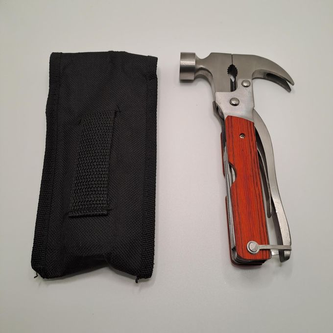 Camping Gear Multitool 15 in 1 Survival Gear with Hummer Claw,Bottle Opener, Screwdrivers I Emergency Tool for Camping & Outdoor Hunting Hiking, Fishing or Gift for Dad Husband Grandpa