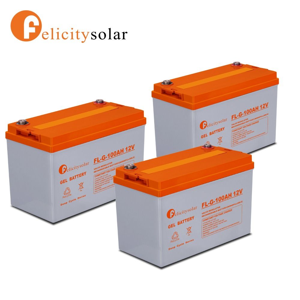 [Best Choice] Felicity12V Solar Deep Cycle GEL Battery For Solar System (1 Year Manufacture Warranty)