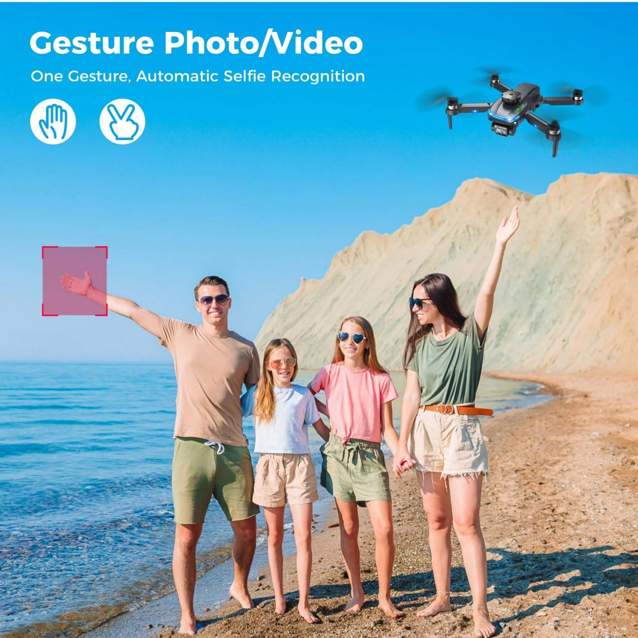 S118 Drone - Foldable RC Quadcopter with Brushless Motor and HD Camera | Aerial Photography Four Axis Aircraft Toy for Beginners, Kids, Outdoor