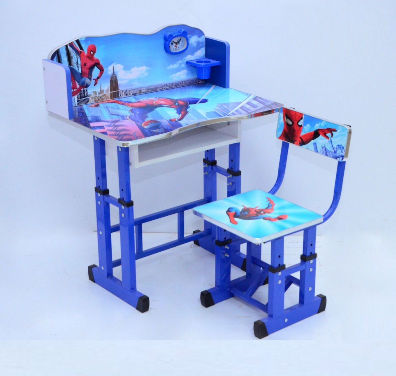 Height Adjustable Wooden Study Table and Chair for Kids Color Theme
