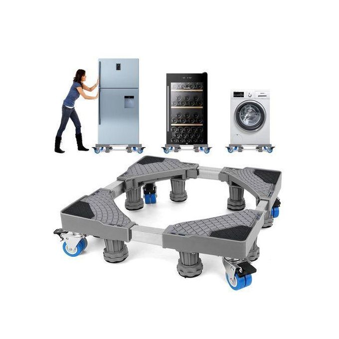 Heavy Duty Adjustable Base for washing machine 8 legs + 4 castors for washing machine, refrigerator and dryer, adjustable base for washing machine, load capacity 300 kg