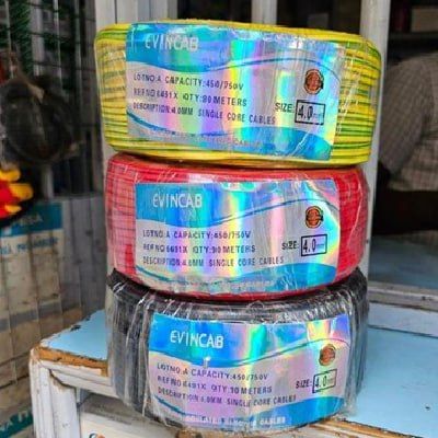 Evincab Single Core 2.5 MM Electrical cable, 90m Roll with Load Capacity of 450/750Volts