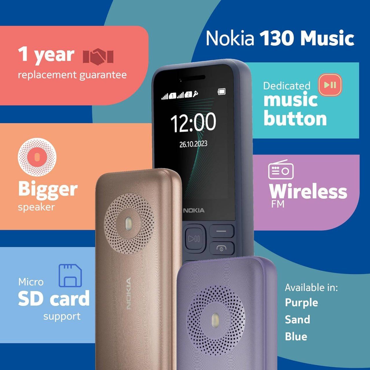 Nokia 130 HMD Dual Sim Keypad Phone