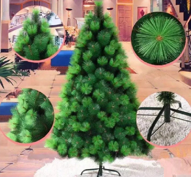 Premium Artificial Pine Needle Christmas Tree with Stand for Indoor and Outdoor Holiday Decoration