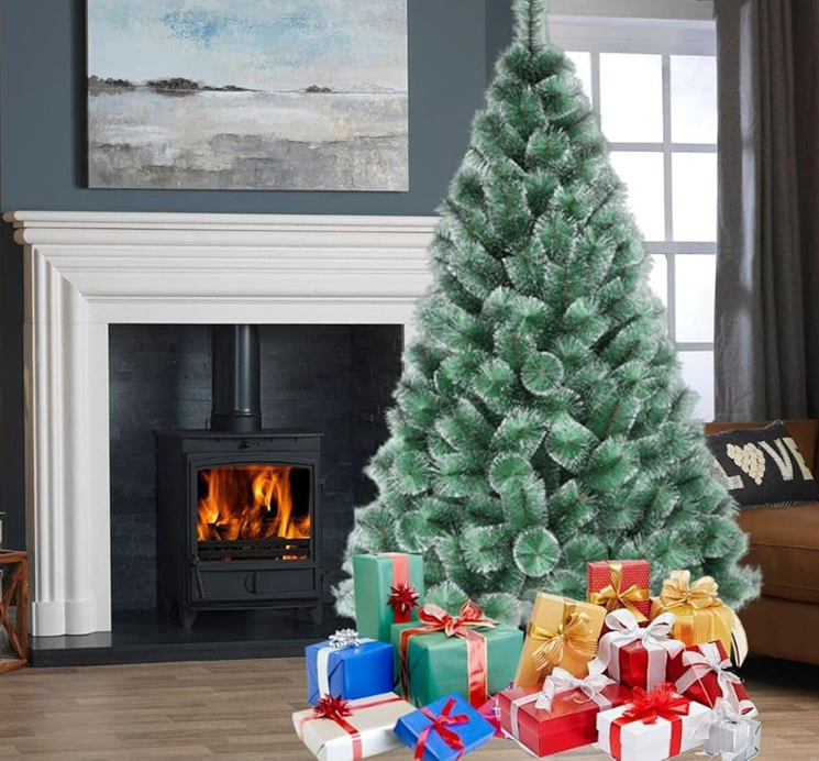 Premium Artificial Pine Needle Christmas Tree with Stand for Indoor and Outdoor Holiday Decoration