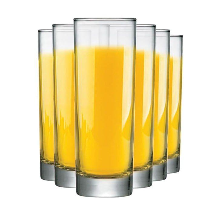 Hard Luminarc Islande Highball Tumbler 6-PCs Glasses for Water/Juice Glass Set