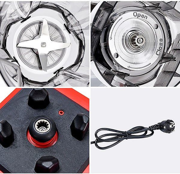 2 in 1 Double Cup Silver Crest German 8000Watts Industrial Blender - 4Ltrs