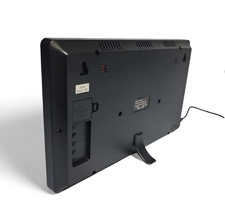 Digital Wall Clock with Alarm, Calendar, and Temperature