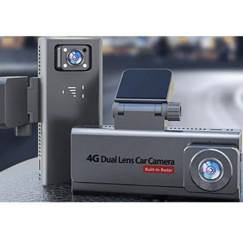 Dash Cam Front and Rear 4K+1080P, Free 64GB Card, Built-in Wi-Fi, Dash Camera for Cars, Car Camera, Dual Dashcams for Cars with Night Vision, 24 Hours Parking Monitor, Loop Recording