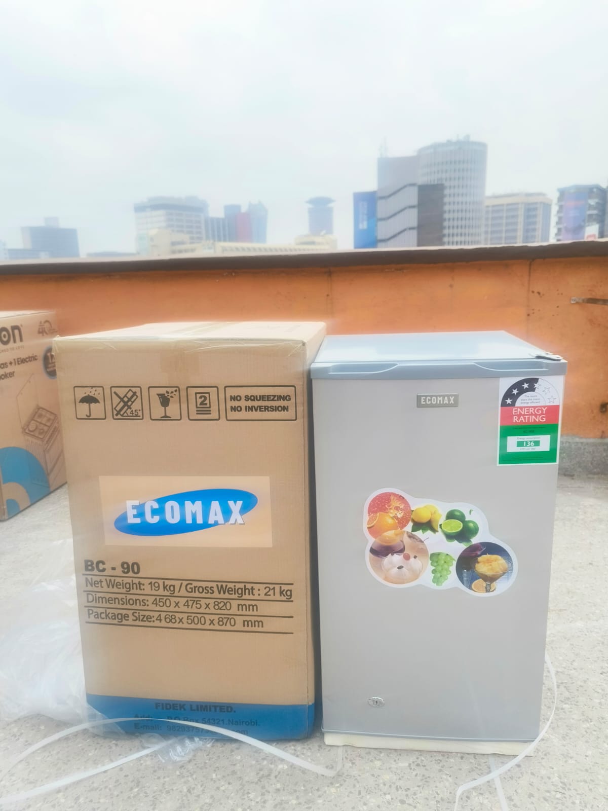 CLEARANCE OFFER Ecomax 90 litres single door refrigerator