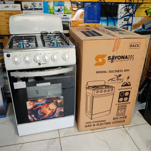 CLEARANCE OFFER Sayona 50 by 55, 3+1 Standing Cooker with Gas Oven -