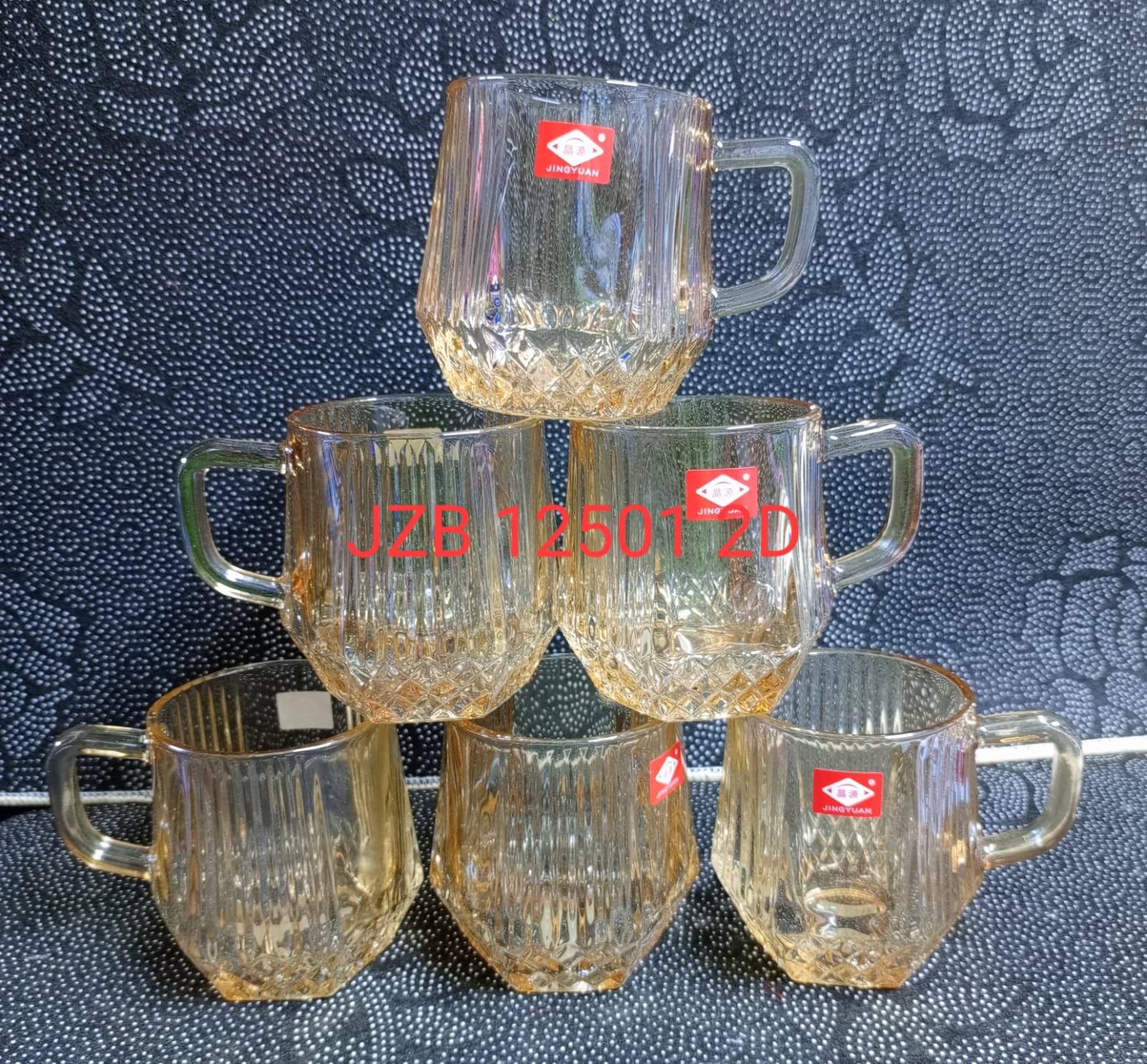 CLEARANCE OFFER Elegant 6Pcs Hot Chocolate Glass Mugs/Cups