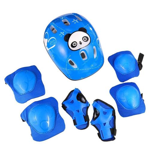 CLEARANCE OFFER 7PCS Kid Protective Gear Set Knee Wrist Guard Elbow Pads Bicycle Skateboard Ice Skating Roller Knee Protector Guard Sport Safety