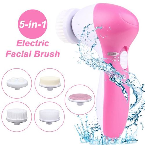 5in1 Electric Waterproof Facial Cleansing Brush Massager