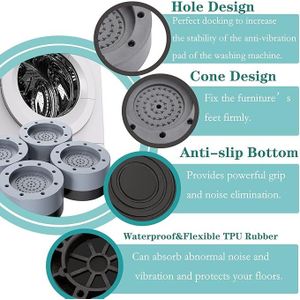 Noise Cancelling Washing Machine Feet For Dryer, Washing Machine, Dishwasher - 4pcs