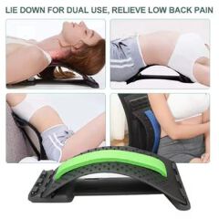 Back stretcher - Relief back pain with this magnetotherapy multi-level adjustable back massager/stretcher. Lumbar, cervical, neck, spine support pain relief