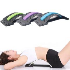 Back stretcher - Relief back pain with this magnetotherapy multi-level adjustable back massager/stretcher. Lumbar, cervical, neck, spine support pain relief