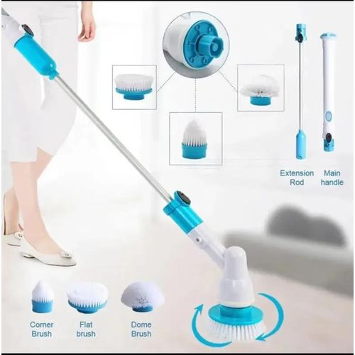 Hurricane Electric Spin scrubber Has 3 replacement cleaning head brush for tub, tiles,floor