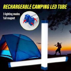 5CM Portable LED Rechargeable Tube, Camping Light, Emergency magnetic light, Magnetic Suspension Portable Light Bulb for Emergency,Night Market,Outdoor Lighting, emergency house light, 20W, 6-8 hours