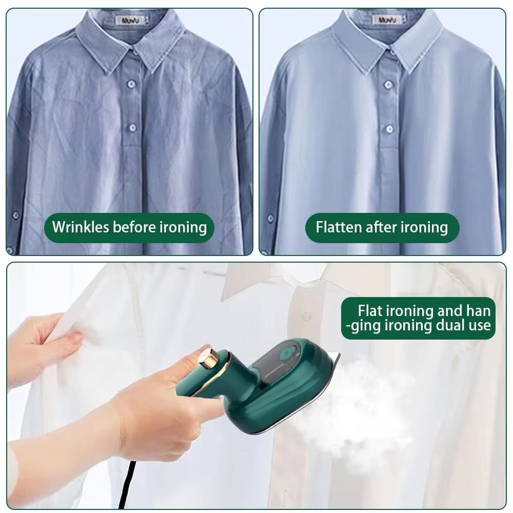 Portable Travel iron box - Handheld Vertical Foldable Travel Household Electric Mini Travel Steamer Press Iron Steam Iron With Water Tank