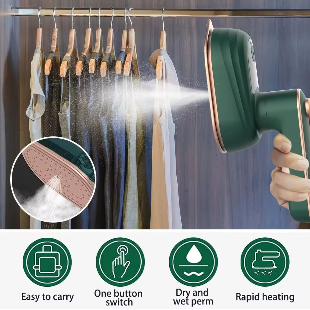 Portable Travel iron box - Handheld Vertical Foldable Travel Household Electric Mini Travel Steamer Press Iron Steam Iron With Water Tank