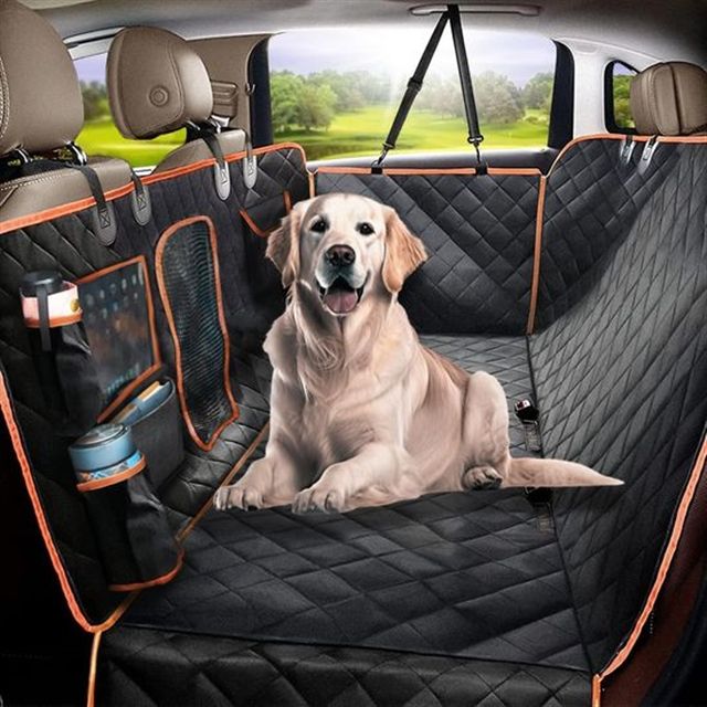 Convertible Dog Car Bed Travel Hammock Waterproof Portable SUV/Truck Back Seat Extender for Cats Non-Inflatable Camping Mattress