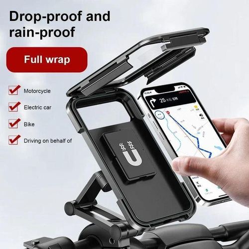 Bike Phone Holder, (Super Easy Install) Motorcycle Phone Mount Ebike Accessories Bicycle Handlebar Holder Mount Gift for Adults Kids Mountain Bike Gear Accessories