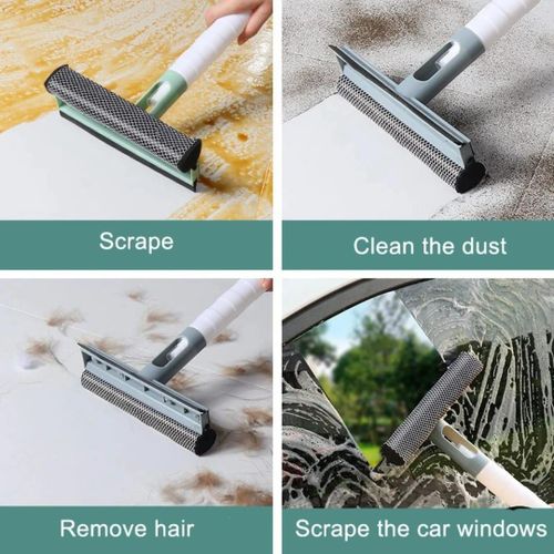 3 in 1 Sponge Squeegee Sprayer Glass Cleaner Wiper for Cars and House windows