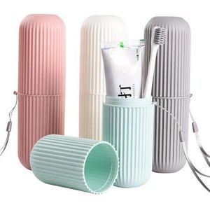 Travel toothpaste and toothbrush holder