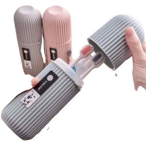 Travel toothpaste and toothbrush holder
