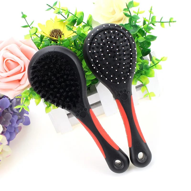 2-1 cat and dog grooming brush/pet hair remover