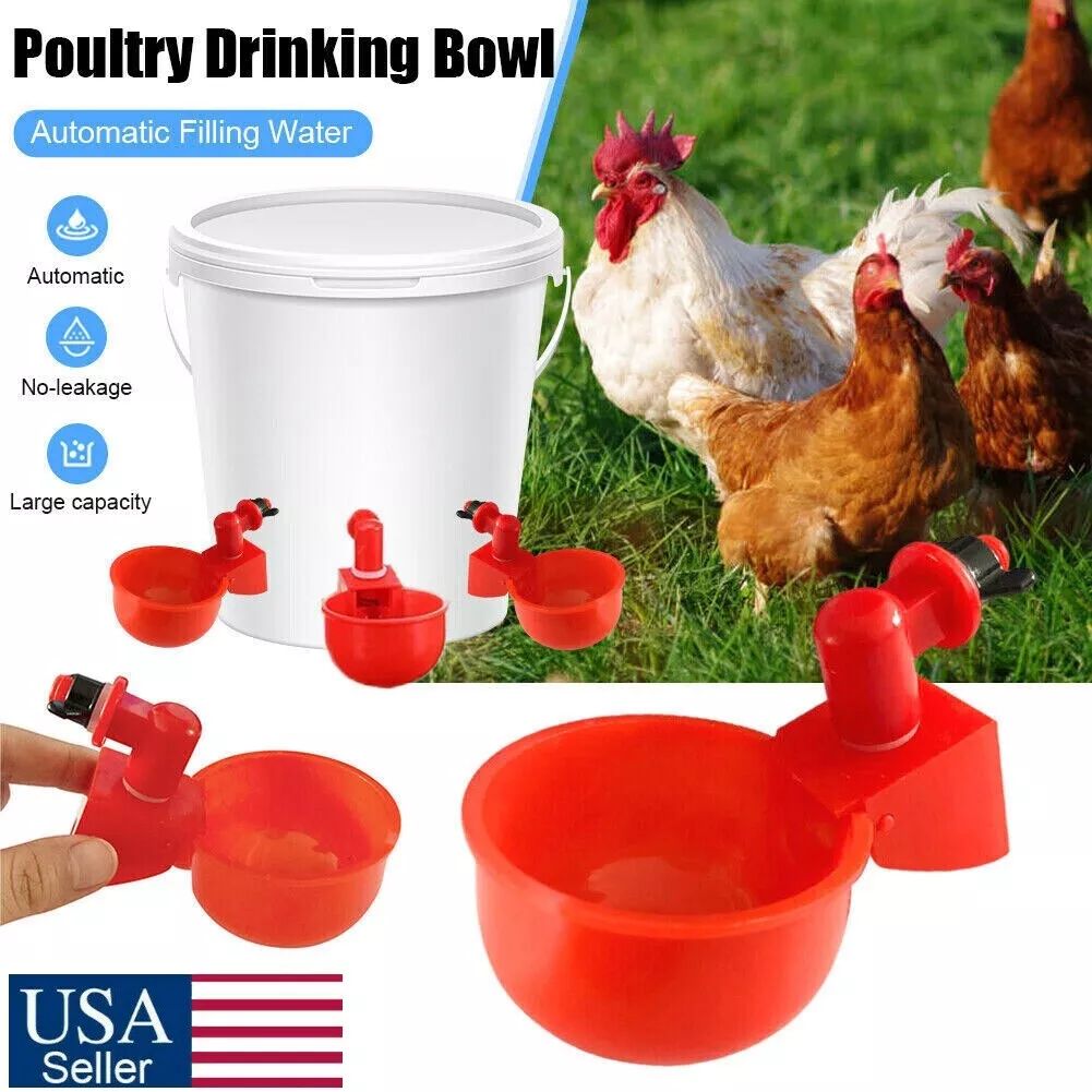 Farmers offer - Automatic cup chicken drinkers - 3 pcs- 20 pcs