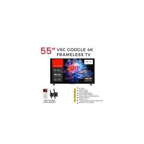 TCL 55V6C- 55" 4K ULTRA HD DIRECT LED FRAMELESS HDR GOOGLE TV