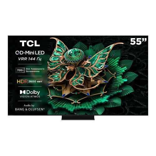 TCL 55C7K 55 Inch Premium QD-MiniLED TV with HDR 2600 nits & Ultra Slim Design New (2025)