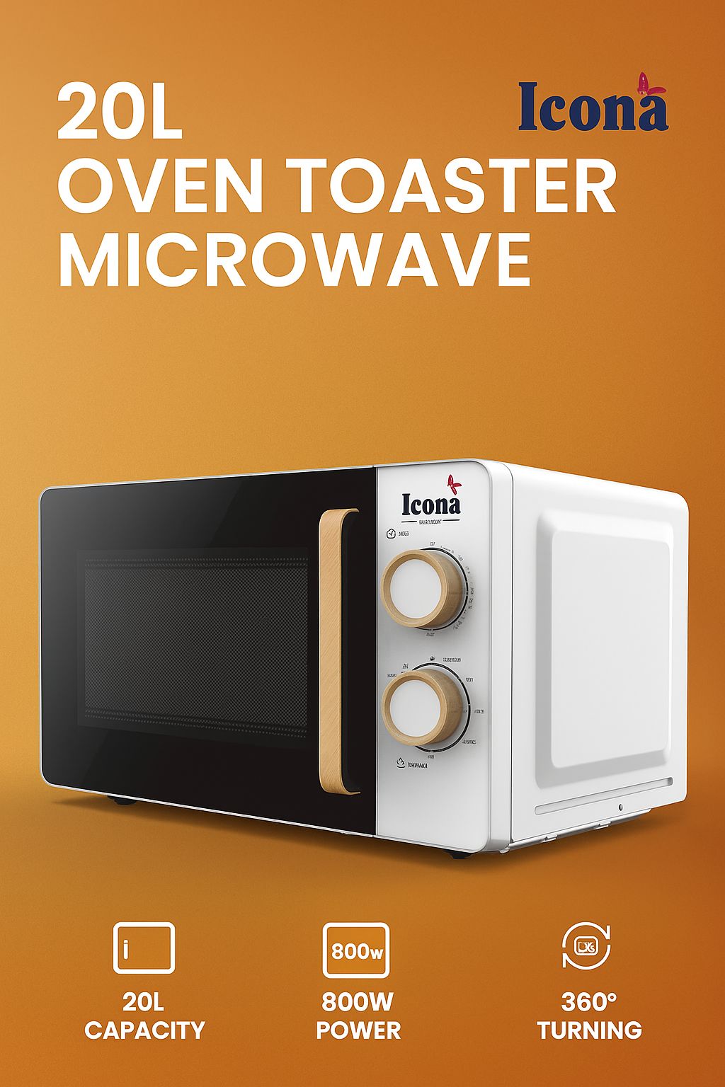 Icona 20L Microwave – Model 20XWW