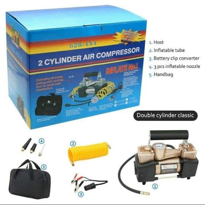 Special offers,2-Cylinder Air Compressor/Tyre Inflator,Digital Display Tire Inflator with LED Flashlight, Heavy Duty Dual Cylinder Tire Pump 150 PSI with Locking Air Chuck for Auto,SUV,Off-Road,Truck